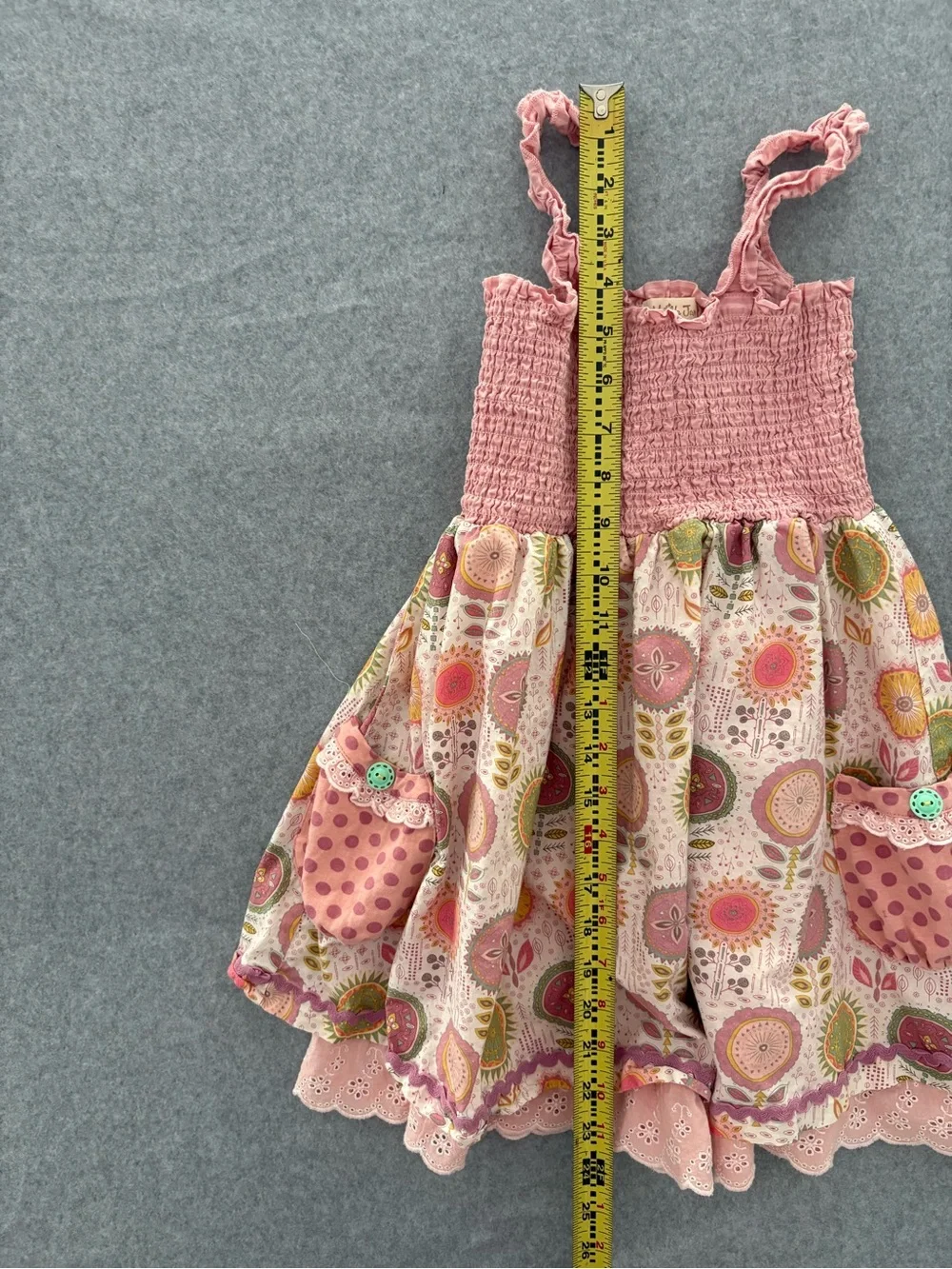 Matilda Jane Happy & Free Sand Dollar Dress Size 6 Pink Floral Boho